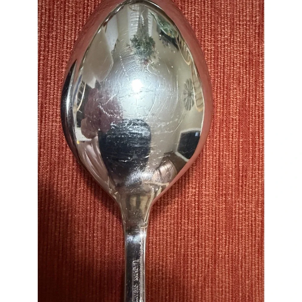 Ekco Eterna Corsair Serving Spoons Lot 3 Stainless Flatware 8.5 in
